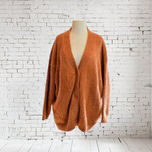 NWT Falls Creek Teddy Cardigan Rust Plus Size 2x 3x